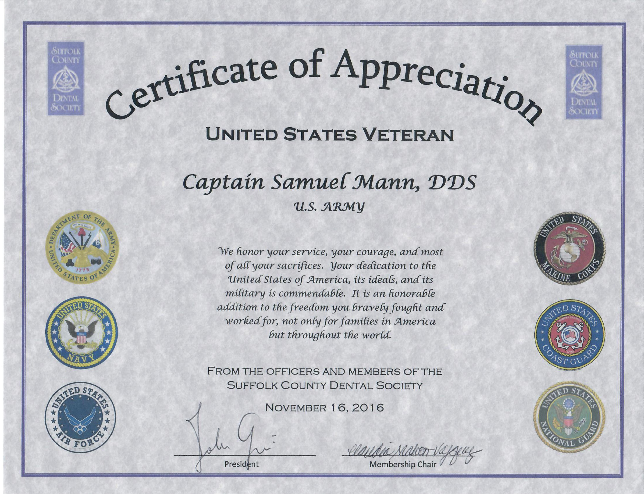 scmanndds U.S. Veteran